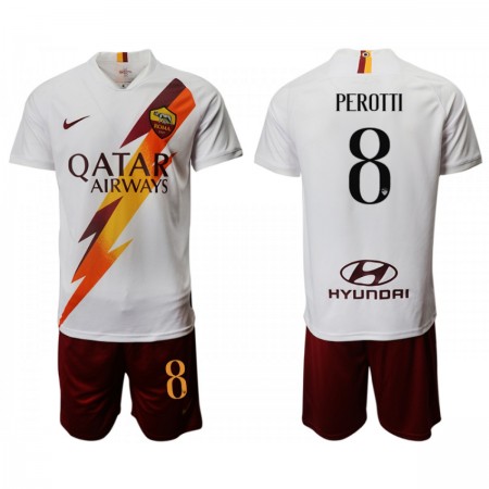 Billiga Fotbollströjor AS Roma PEROTTI 8 Barn Borta tröja 2019/20 Kortärmad